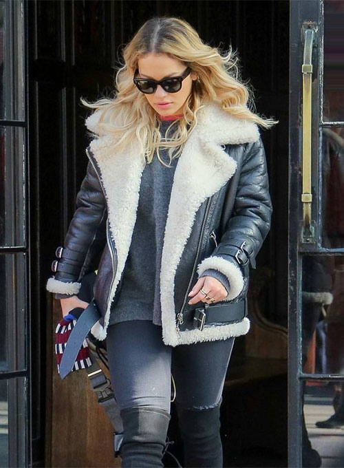 Rita Ora Leather Jacket #2