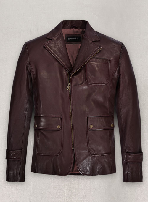 Robert Downey Jr Leather Blazer #1