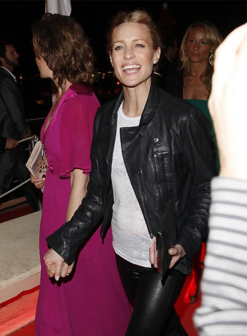 Robin Wright Leather Jacket #1