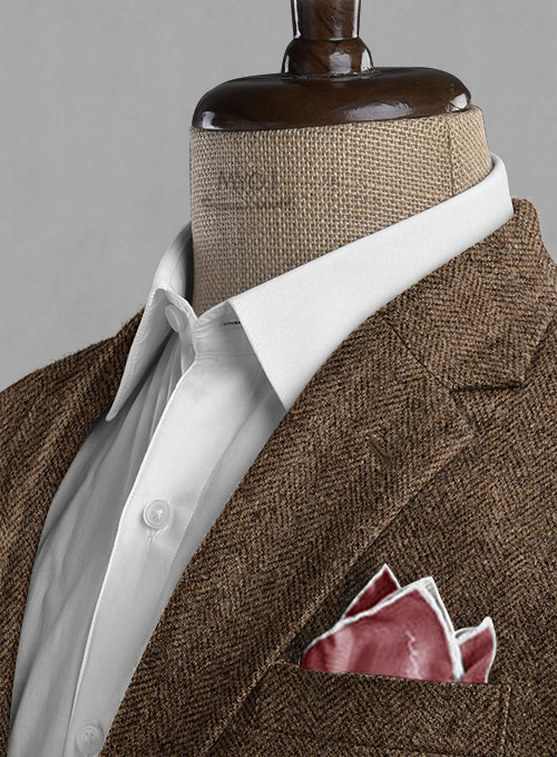 Rust Herringbone Tweed Jacket