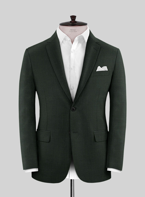 Scabal Dark Green Wool Jacket