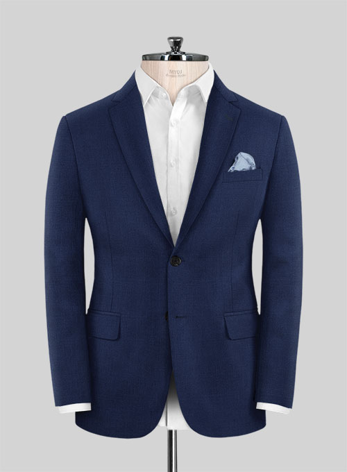 Scabal Regal Blue Wool Jacket