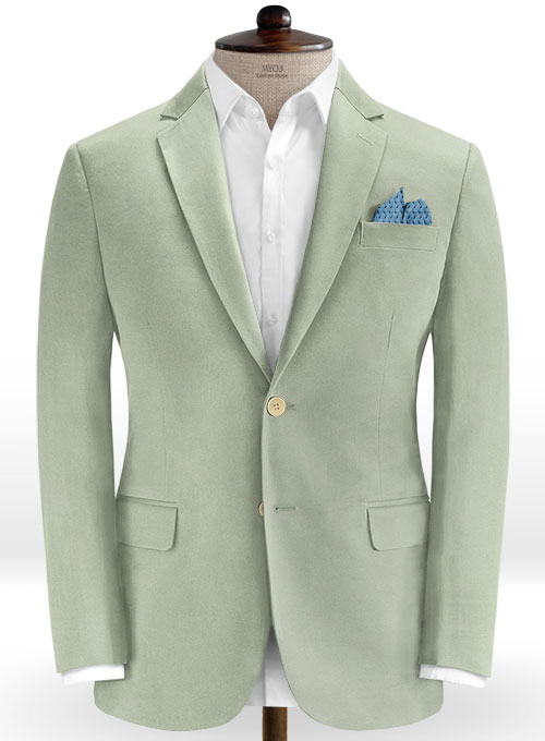 Slate Green Stretch Chino Jacket : Made To Measure Custom Jeans For Men ...