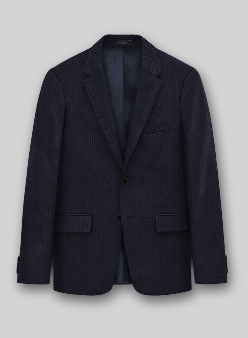 Solbiati Deep Blue Seersucker Jacket