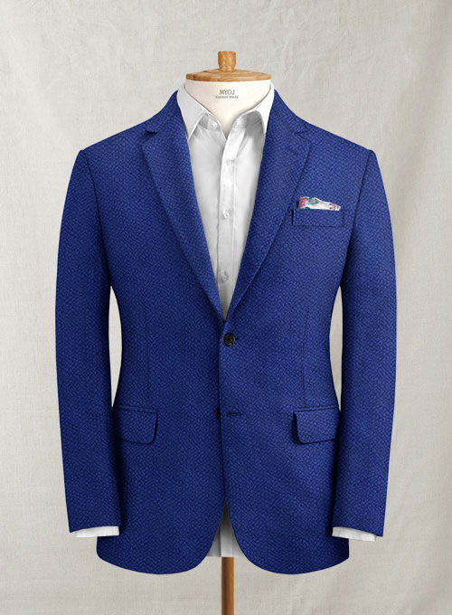 Solbiati Indigo Blue Seersucker Jacket