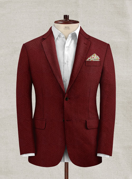 Solbiati Maroon Seersucker Jacket