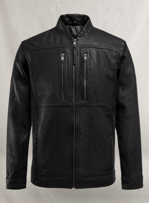 Thunder Storm Black Biker Leather Jacket