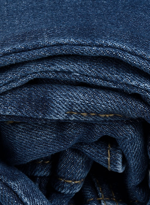 Alpha Blue Stretch Stone Wash Whisker Jeans