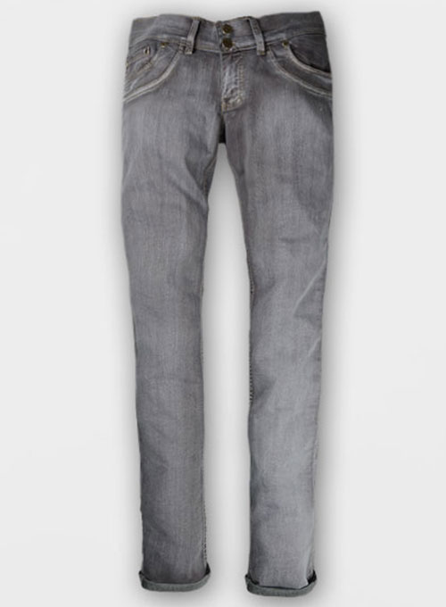 gray stretch pants