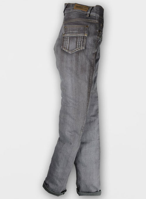 Ash Gray Stretch Jeans - Vintage Wash - Look #314