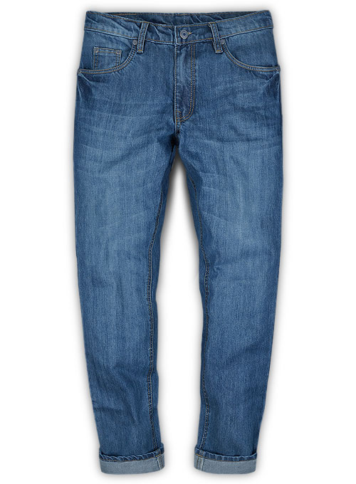 Barbarian Blue Stone Wash Whisker Jeans : Made To Measure Custom Jeans ...