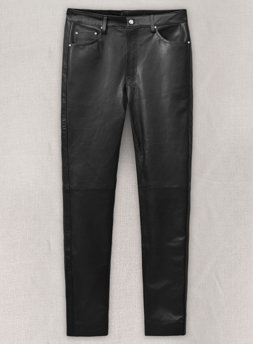 Black Leather Jeans