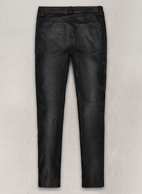 Black Leather Jeans