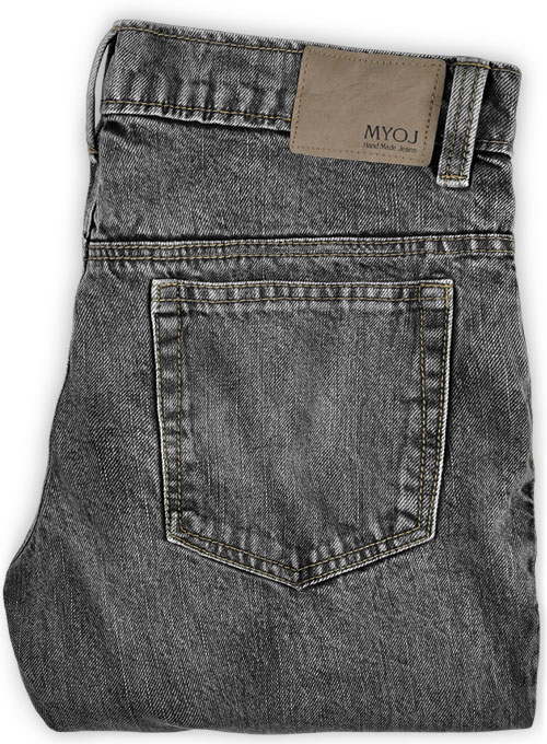 Cross Hatch Black Jeans - Blast Wash