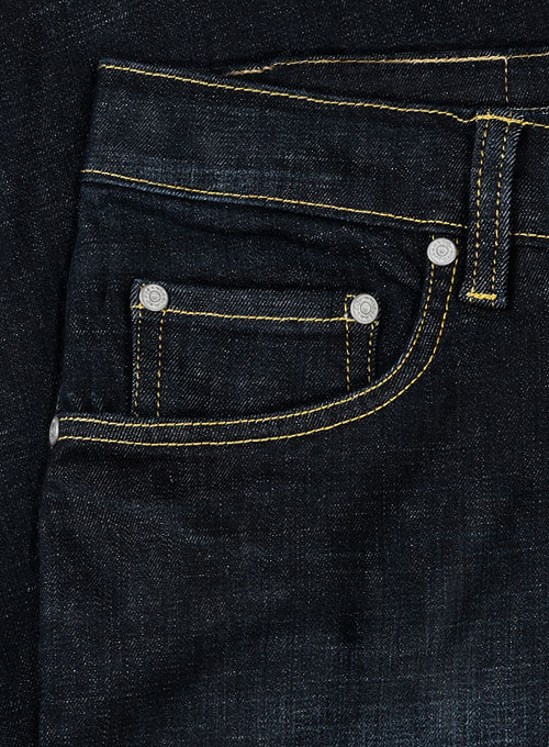 Chicago Blue Hard Wash Whisker Stretch Jeans