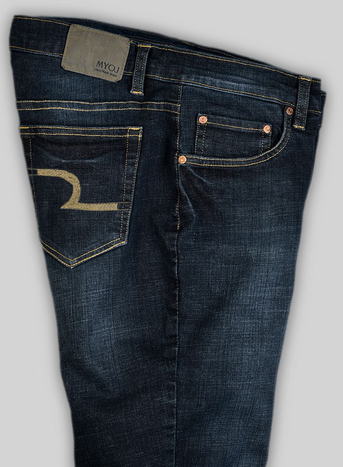 Chicago Blue Stretch Indigo Wash Whisker Jeans  - Look #560