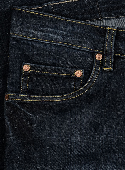 Chicago Blue Indigo Wash Whisker Stretch Jeans