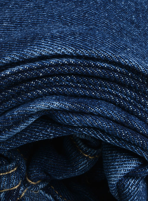 Classic Heavy Blue Indigo Wash Whisker Jeans