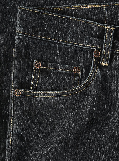 Stretch Cross Hatch Black Jeans - Denim-X : Made To Measure Custom ...