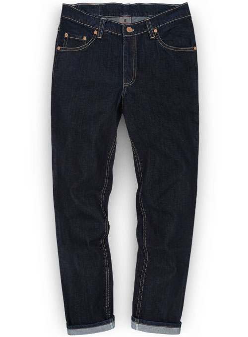 indigo coloured jeans