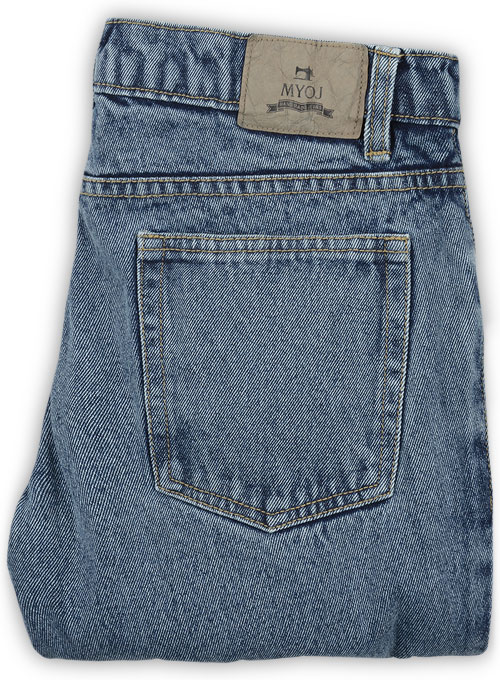 Dark Blue 14.5oz Heavy Denim Jeans - Blast Wash, MakeYourOwnJeans®