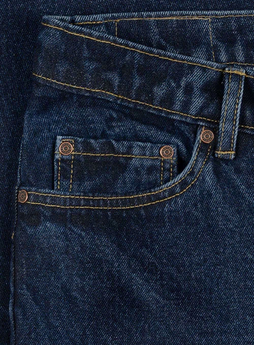 Dark Blue 14.5oz Heavy Denim Jeans