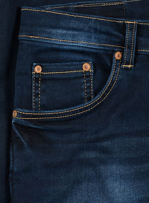 Foster Blue Stretch Indigo Wash Whisker Jeans