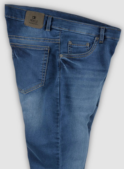 Foster Blue Stretch Stone Wash Whisker Jeans