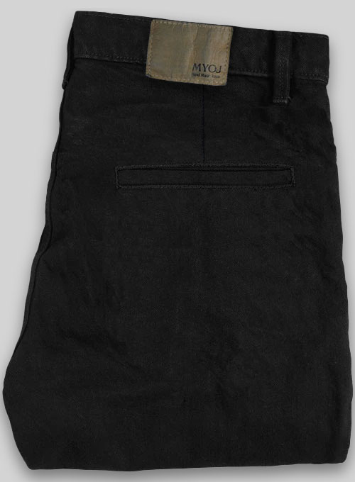 Jet Black Overdyed Pants - 12oz Ring Denim