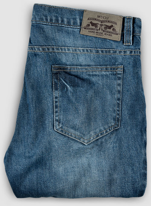 Jones Blue Stone Wash Whisker Jeans