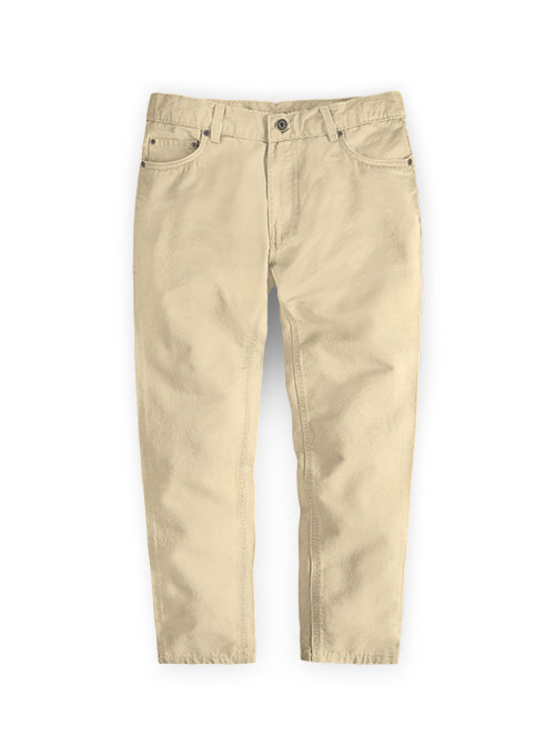 khaki stretch jeans