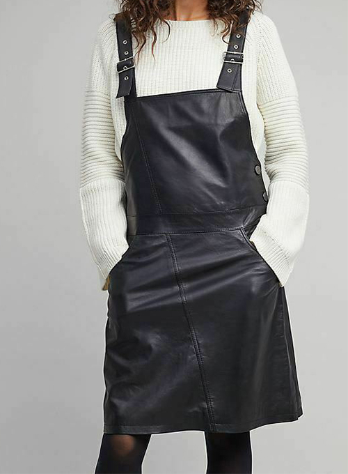 tweed dungaree skirt