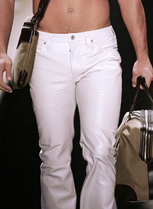 white leather pants outfit