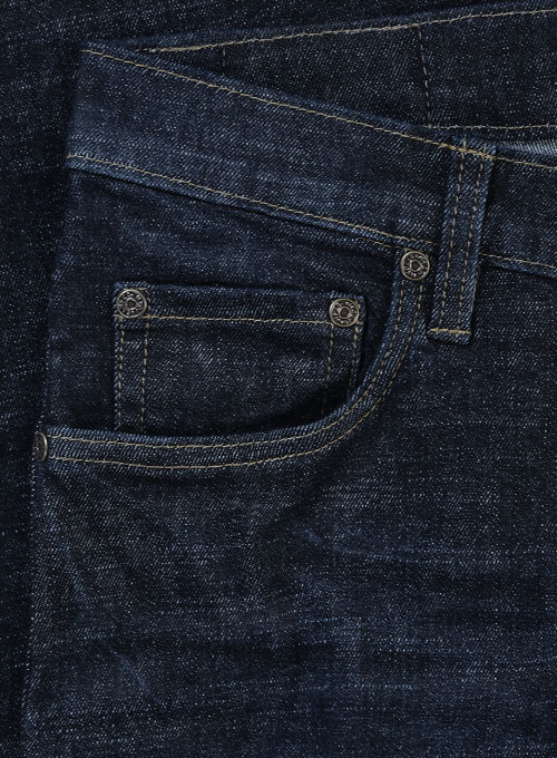 Marlin Blue Hard Wash Whisker Stretch Jeans