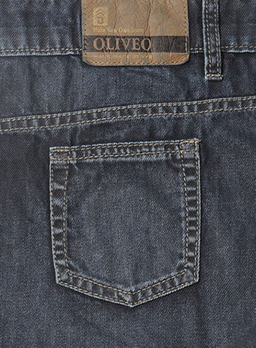 Melange Luxurious Deep Dark Blue Jeans - Vintage Wash ...