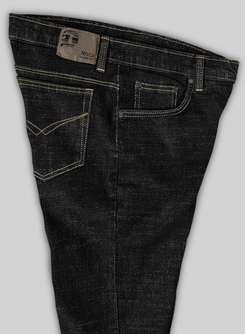 Miami Black Hard Wash Stretch Jeans - Look #444