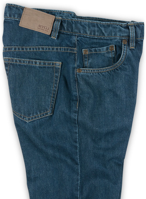 Mud Blue Denim Jeans - Denim-X Wash, MakeYourOwnJeans®