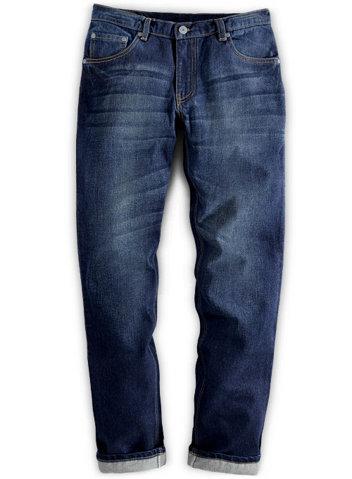 Orlando Blue Hard Wash Whisker Jeans : MakeYourOwnJeans®: Made To ...