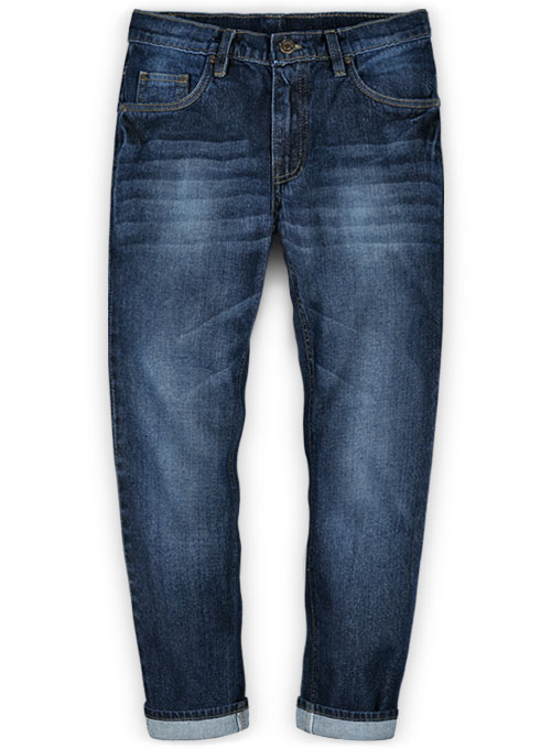 indigo wash macrame lace up baggy jeans