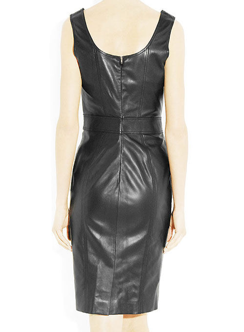 Panelled Leather Dress - # 758