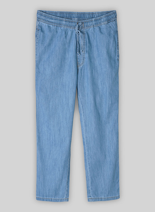 Pull On Jeans - 7oz Light Weight Jeans Light Blue