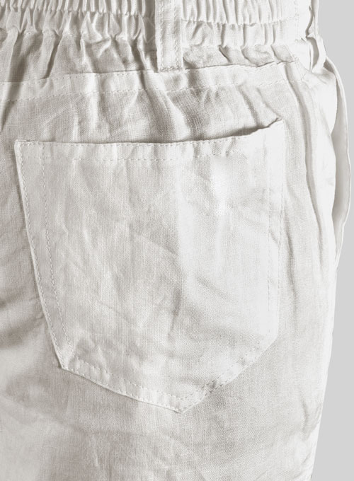 Pure Linen Drawstring Pants