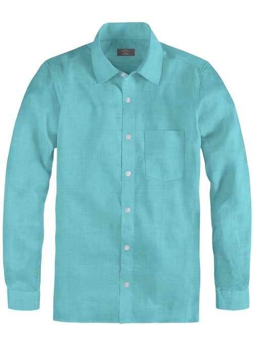 aqua color men's shirt