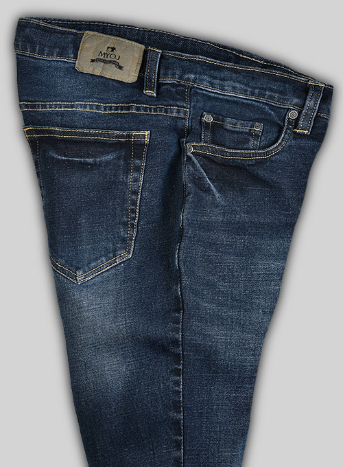 Pussy Cat Indigo Wash Whisker Stretch Jeans