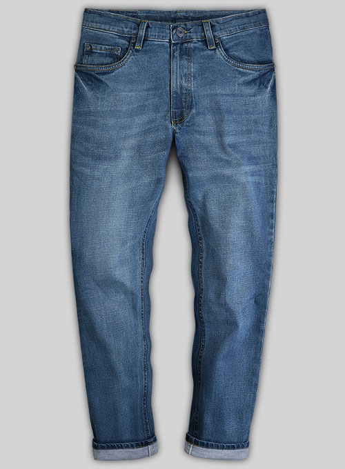 Pussy Cat Stone Wash Whisker Stretch Jeans