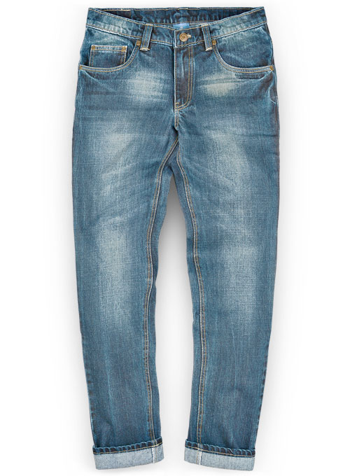 stonewash blue jeans