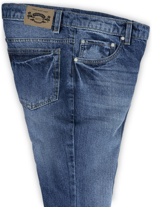 Ranch Blue Stone Wash Whisker Jeans