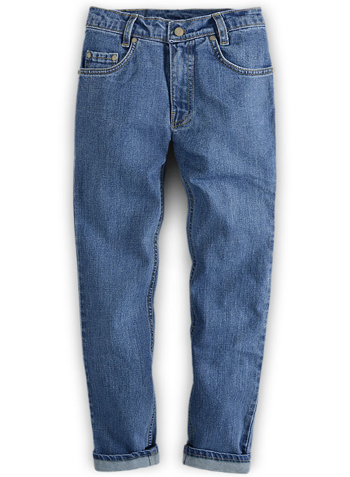 mens light blue stretch jeans