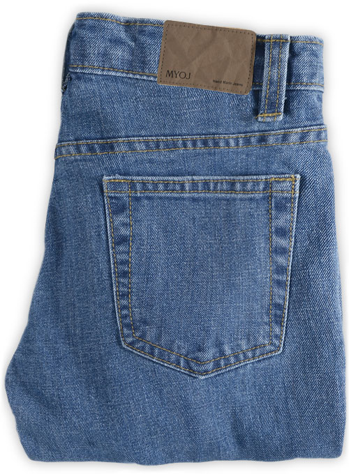 Slight Stretch Jeans - Light Blue