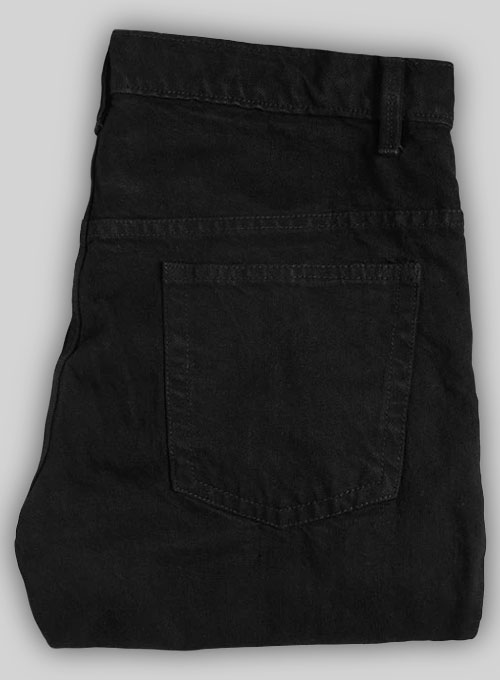 Stretch Jet Black Overdyed Jeans - 12oz Ring Denim